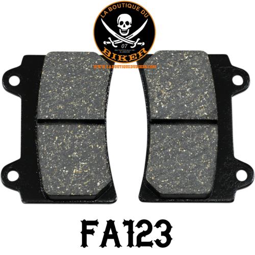 PLAQUETTES DE FREIN YAMAHA ROYAL STAR AVANT/ARRIERRE...FA123 EBC BRAKE PAD FA SER ORGANIC