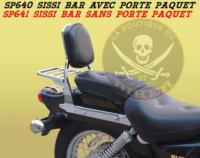 SISSI-BAR SUZUKI 125/250 MARAUDER...HAUTEUR 35cm SANS PORTE PAQUET...SP641NE NOIR... LA BOUTIQUE DU BIKER