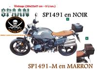 SACOCHE Arrière BMW R Nine T Cuir Noir 8 Litres...SP1491 #LABOUTIQUEDUBIKER