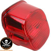 CABOCHON FEU ARRIERE HARLEY FL / FX 2003-2023 ROUGE POUR AMPOULE LED..PE20100783 DRAG SPECIALTIES LENS T/L RED BOT TAG03-18 20100783 / 12-0411D