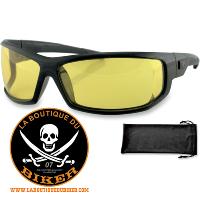 LUNETTE DE CASQUE BOBSTER LUNETTES DE SOLEIL AXL STREET NOIR VERRES JAUNE EAXL001Y...PE 26100608 BOBSTER AXL STREET SUNGLASSES BLACK LENSES YELLOW