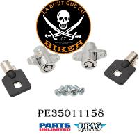 KIT DE VERROUILLAGE DE SACOCHE HD 2014-2022...PE35011158 DRAG SPECIALTIES LOCK KIT PR. S/B 14-22 35011158 / S77-0150-AD OEM # 90300024