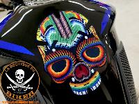 PROTECTION DE RESERVOIR SKULL...ONEDESIGN TANKPAD COLOURED SKULL 43010823 / CGSKULL4P