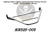 PORTE PAQUET POUR SISSI BAR 350mm HIGHWAY EXTREME CHROME...H525-005 Highway Hawk Luggage rack chrome for Sissybar "Extreme"