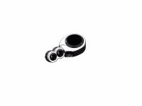 COLLIER POUR CABLE DOUBLE CHROME EN DIAMETRE 25...H68-188 Highway Hawk Duo Cable Clamp 1" (25,4mm) for 6mm up to 8mm cables chrome 1 piece