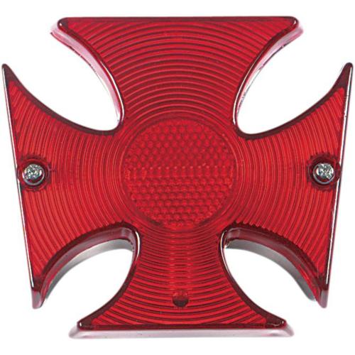 FEU ARRIERE AMPOULE CROIX DE MALTE...DS272375 DRAG SPECIALTIES TAILLIGHT MALTESE CROSS 20-6503-LBX1...LA BOUTIQUE DU BIKER