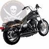 POTS HARLEY DYNA 2006-2017 VANCE & HINCES EXHAUST SYSTEM 2-INTO-2 BIG SHOTS STAGGERED BLACK..18002605 / 47338