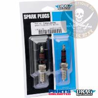 BOUGIE POUR HARLEY BIG TWIN CAM 1999-2017...PE21030196...DRAG SPECIALTIES SPARK PLUGS 99-17TC/XL 21030196 / E18-6655SDS