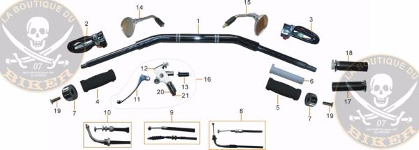 GUIDON SPYDER..N°20+21	SPYDER4-20+21 COLLIER + 2 VIS