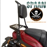 SISSI-BAR HD SOFTAIL A PARTIR DE 2018...HAUTEUR 50cm SANS PORTE PAQUET...SP1516CHNE NOIR..LABOUTIQUEDUBIKER