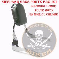 SISSI-BAR HD SOFTAIL FL APRES 2006...SANS PORTE PAQUET NOIR...SP809NE SPAAN LA BOUTIQUE DU BIKER