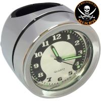 MONTRE DE GUIDON POUR GUIDON DE 25 mm et 22 mm...PE22120725 DRAG SPECIALTIES BAR MOUNT CLOCK CHROME / O91-6821N