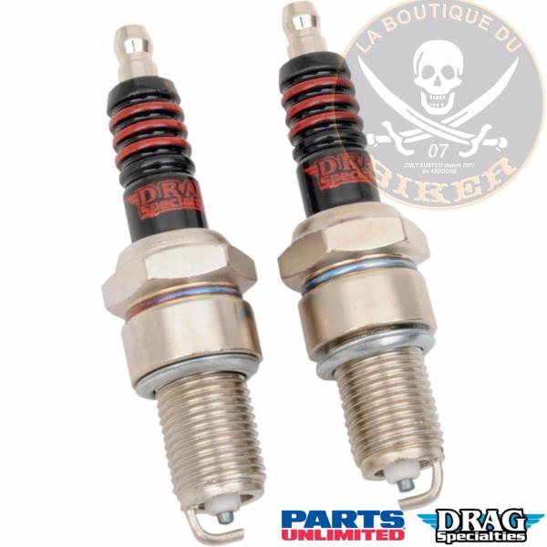 BOUGIE POUR HARLEY FL EVOLUTION 1984-1999...PE21030199 LA PAIRE...DRAG SPECIALTIES SPARK PLUGS 75-99BT (MID) 21030199 / E18-6662SDS