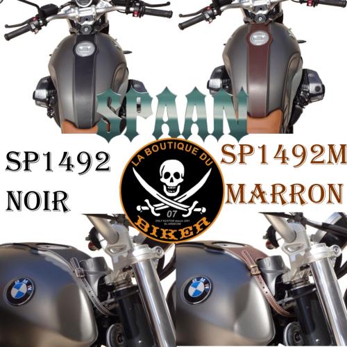 TANK PANEL BMW R NINE T...SP1492M MARRON #LABOUTIQUEDUBIKER