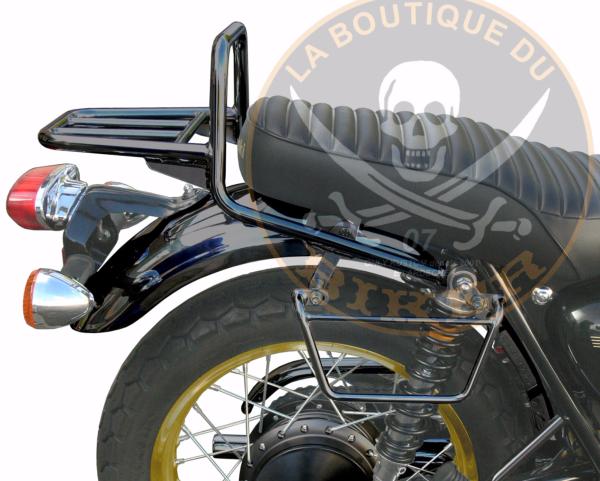 PORTE PAQUET KAWASAKI W650 / W800 SPECIAL EDITION NOIR...SP951NE...SPAAN-LA BOUTIQUE DU BIKER