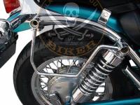 SUPPORTS SACOCHES SUZUKI VS1400 INTRUDER + VS 600/750/800...H663-025 Highway Hawk Saddlebag Support Kit Set chrome for Suzuki VS600/700/750/800/1400 Intruder