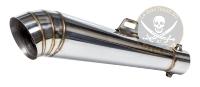POT ECHAPEMENT UNIVERSEL 40cm Type 1 GP Silencer Stainless Steel...C65-217 Highway Hawk GP Exhaust "Type 1" Stainless Steel 51MM Handmade (1pcs) Length = 400mm