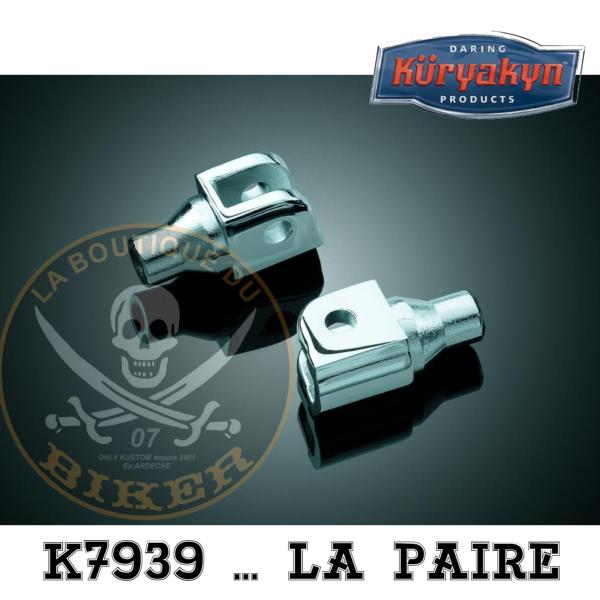 ADAPTATEUR CONDUCTEUR POUR CALE PIED KURYAKYN CAN-AM SPYDER RS 2008-2016...K7939 KURYAKYN TAPERED PEG ADAPTERS FOR CAN-AM CHROME
